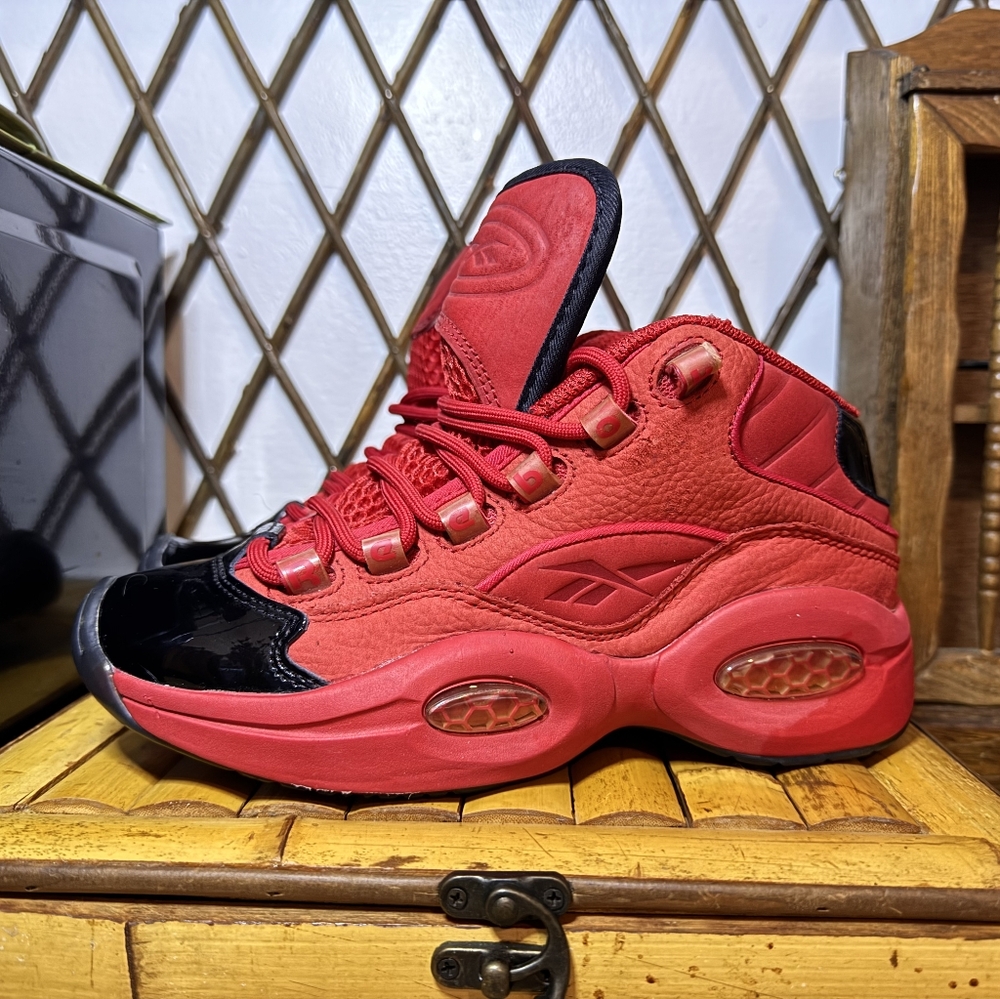 Reebok Red and Black Athletic Sneakers